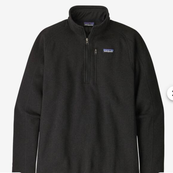 Patagonia Men's Better Sweater 1/4-Zip Fleece In Black Size Medium - Picture 10 of 10